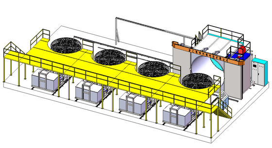 A canela Rotomolding faz à máquina Oven Moveable 3000mm