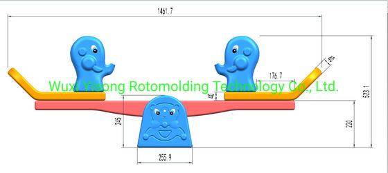 Molde rotatório de alumínio da rota dos moldes do Teeterboard