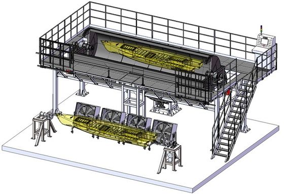 Rotomoulding Molding Molding com superfície lisa de prata para aplicações industriais