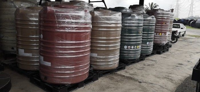 Tanque de água vertical molde de rotação Material de aço leve plástico tanque séptico de combustível molde de rotação