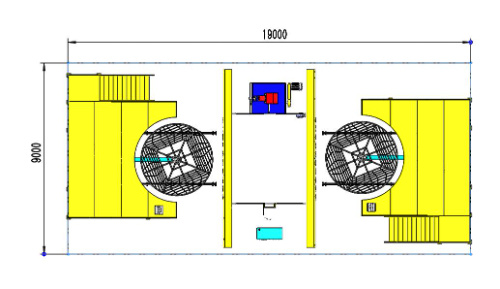 4.0m Oven Shuttle Rotational Moulding Equipment personalizado